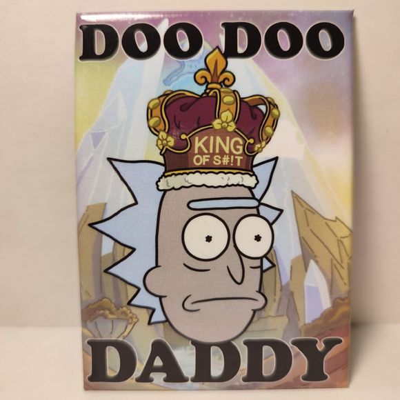 Rick and Morty Doo Doo Daddy Fridge Magnet Official Cartoon Collectible Decor - Picture 1 of 3
